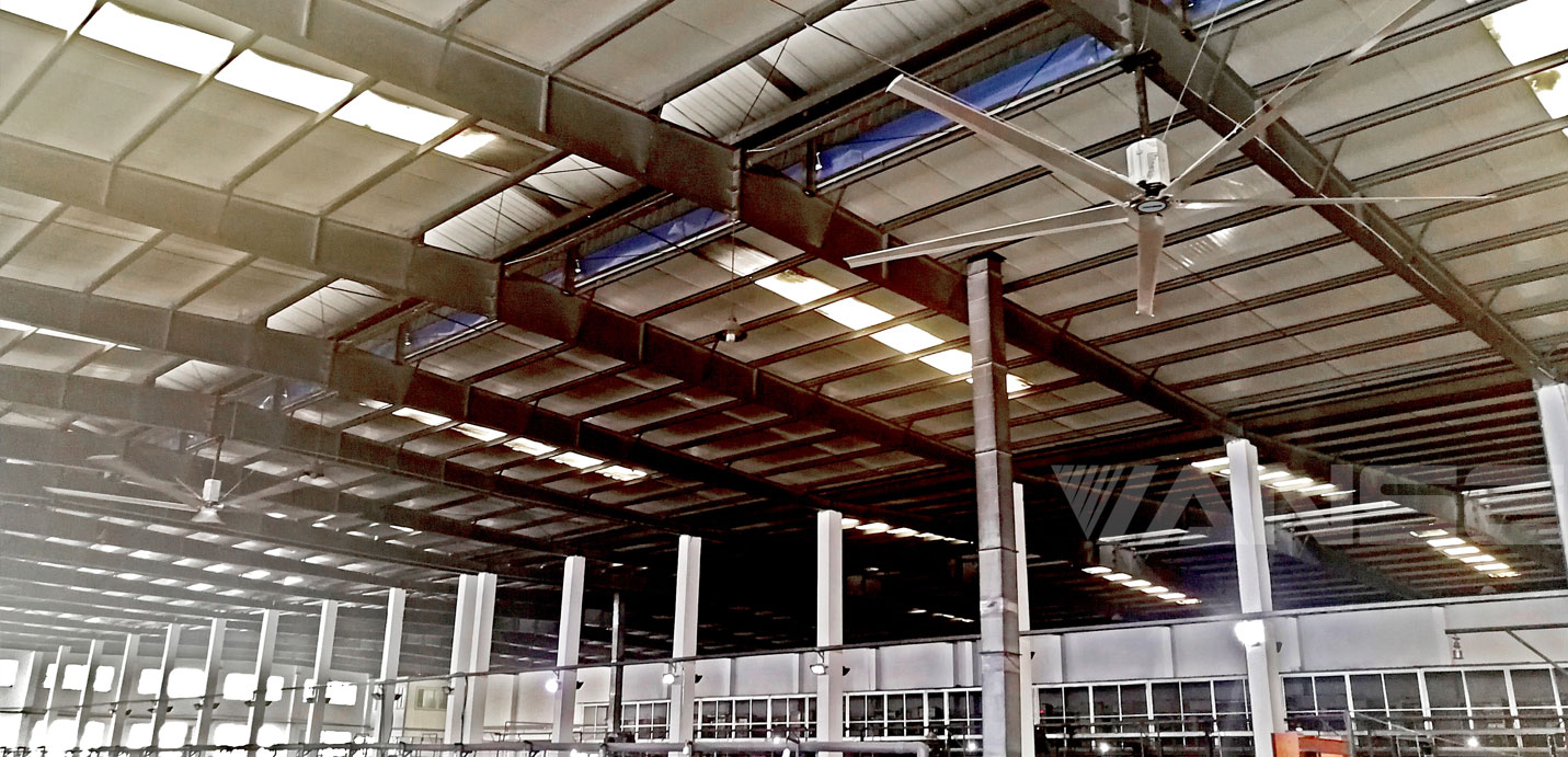 焊接材料廠工業(yè)大風扇除塵降溫